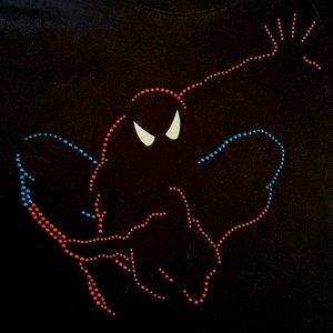 Spider Man Rhinestone Tee Shirt